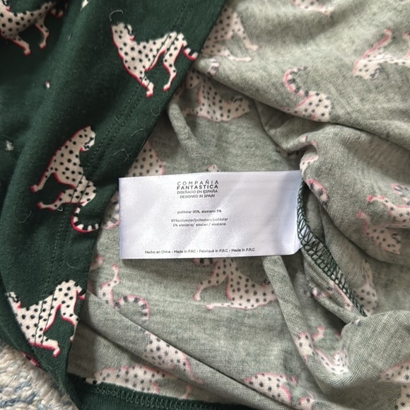 Compania Fantastica Women's Cheetah Print Mini Dress-Long Sleeve-Size L NWT - Picture 3 of 5